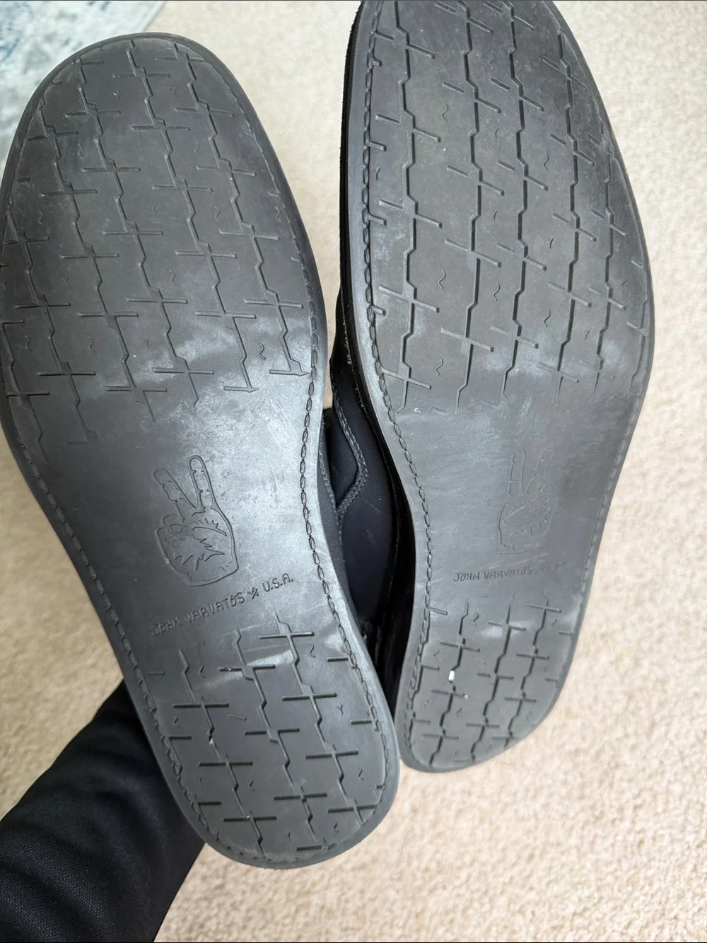 Men's Black Leather Lace-Up Chukka Boots
